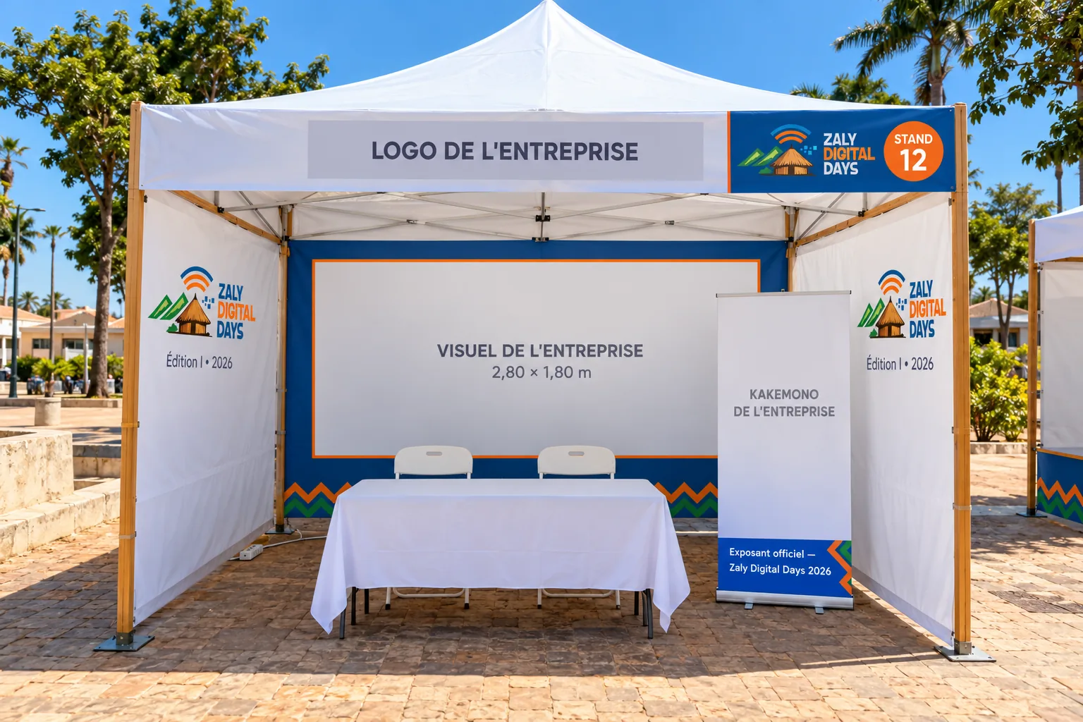 Visuel : modèle de stand unique
